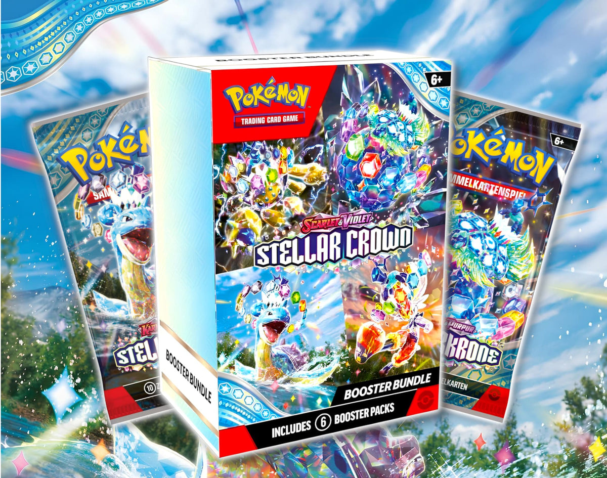 Neueste Erweiterung: Pokémon Karmesin & Purpur – Stellarkrone - Cardcosmos