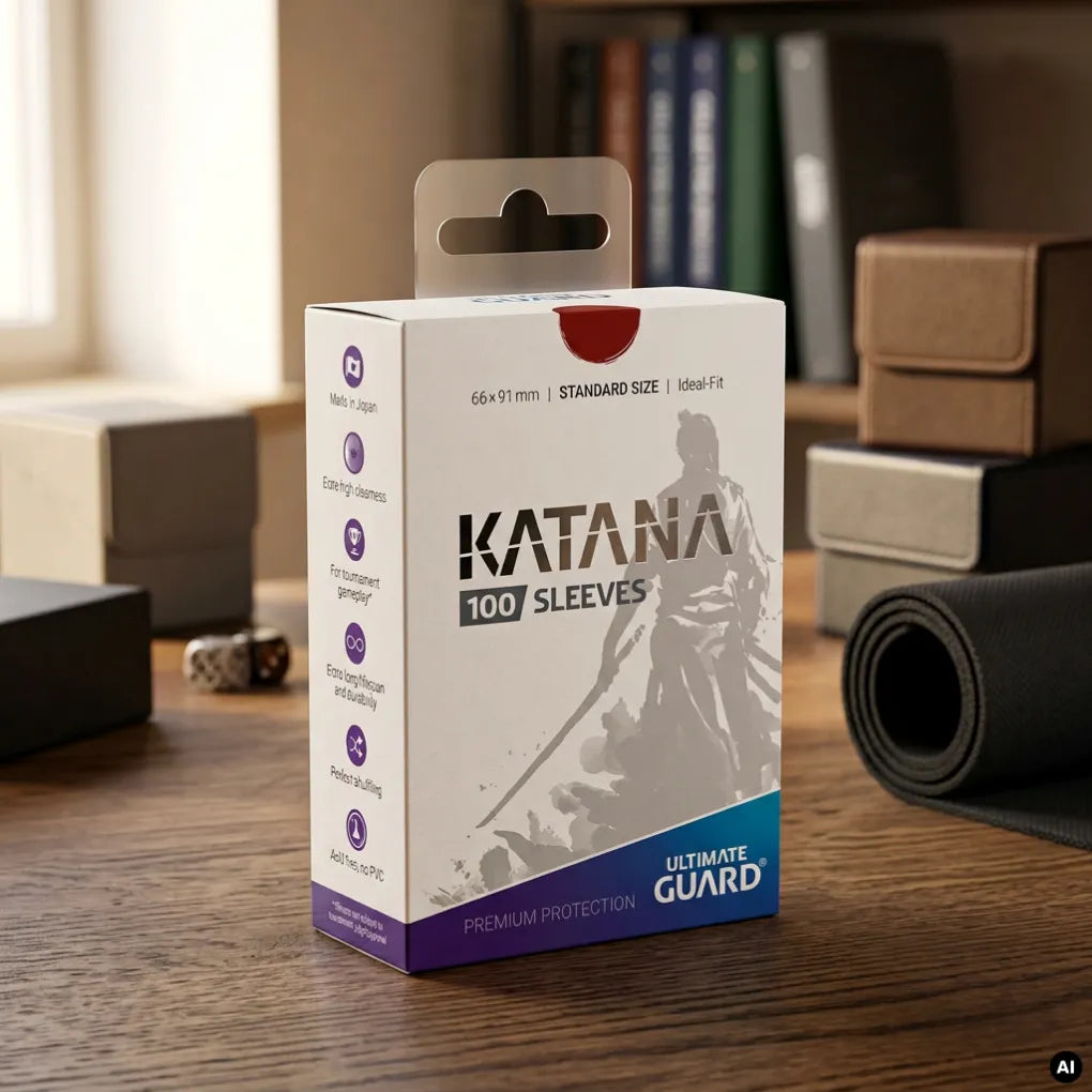 Ultimate Guard - Katana Bustine protettive Formato standard Rosso - 100 pezzi